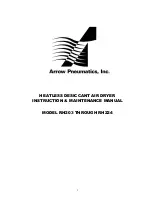 Preview for 1 page of Arrow Pneumatics RH203 Instruction & Maintenance Manual