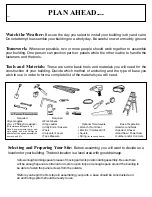 Preview for 4 page of Arrow Storage Products 697.68537-A Owner'S Manual & Assembly Instructions