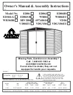 Arrow Storage Products 697.68616 Owner'S Manual & Assembly Instructions preview