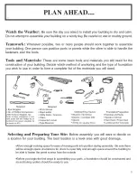 Предварительный просмотр 3 страницы Arrow Storage Products 697 Owner'S Manual & Assembly Instructions