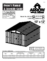 Arrow Storage Products AR1012 C1 Owner'S Manual & Assembly Manual preview