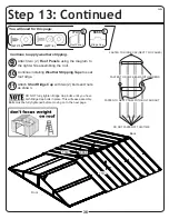 Preview for 36 page of Arrow Storage Products AR1012 C1 Owner'S Manual & Assembly Manual