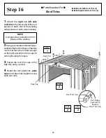 Preview for 29 page of Arrow Storage Products BD88GB Owner'S Manual & Assembly Instructions