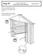 Preview for 72 page of Arrow Storage Products BGR1210FG Owner'S Manual & Assembly Instructions