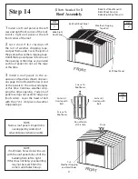 Предварительный просмотр 27 страницы Arrow Storage Products BR106 Owner'S Manual & Assembly Instructions