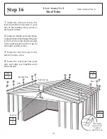 Предварительный просмотр 29 страницы Arrow Storage Products BR106 Owner'S Manual & Assembly Instructions