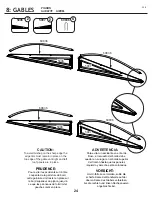 Preview for 24 page of Arrow Storage Products CLG65BG Series Owner'S Manual & Assembly Manual