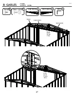 Preview for 27 page of Arrow Storage Products CLG66BG Owner'S Manual & Assembly Manual