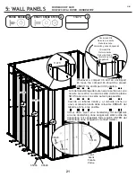 Preview for 21 page of Arrow Storage Products CLG67BG Owner'S Manual & Assembly Manual