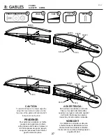 Предварительный просмотр 27 страницы Arrow Storage Products CLG86BG Owner'S Manual & Assembly Manual