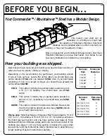 Preview for 4 page of Arrow Storage Products Commander series Owner'S Manual & Assembly Manual