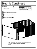 Preview for 9 page of Arrow Storage Products DKGA-A Owner'S Manual And Assembly Manual