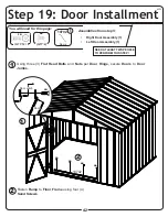 Предварительный просмотр 42 страницы Arrow Storage Products DS108 Owner'S Manual & Assembly Manual