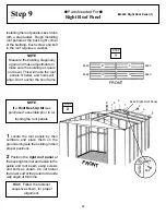 Preview for 22 page of Arrow Storage Products EH65-A Owner'S Manual & Assembly Instructions