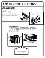 Preview for 40 page of Arrow Storage Products EZEE Shed EZ6565LVCC Owner'S Manual & Assembly Manual