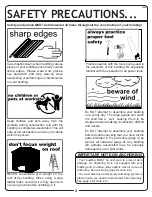 Preview for 3 page of Arrow Storage Products EZEE SHED EZ8772HVCC Owner'S Manual & Assembly Manual