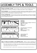 Preview for 3 page of Arrow Storage Products EZEE SHED Owner'S Manual & Assembly Manual