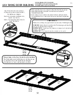 Предварительный просмотр 12 страницы Arrow Storage Products FKCS01 Owner'S Manual & Assembly Manual