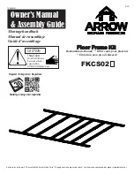 Arrow Storage Products FKCS02 Series Owner'S Manual & Assembly Manual предпросмотр