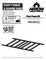 Arrow Storage Products FKCS03 Owner'S Manual & Assembly Manual preview