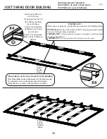 Preview for 34 page of Arrow Storage Products FKCS03 Owner'S Manual & Assembly Manual