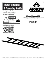 Preview for 1 page of Arrow Storage Products FKE01 Owner'S Manual & Assembly Manual