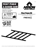 Arrow Storage Products FKE02 Series Owner'S Manual & Assembly Manual preview