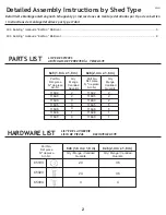 Предварительный просмотр 2 страницы Arrow Storage Products FKE02 Series Owner'S Manual & Assembly Manual