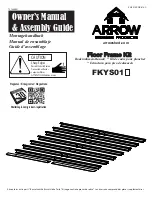 Preview for 1 page of Arrow Storage Products FKYS01 Owner'S Manual & Assembly Manual