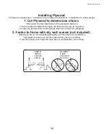 Preview for 12 page of Arrow Storage Products FKYS01 Owner'S Manual & Assembly Manual