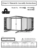 Arrow Storage Products MRD108 Owner'S Manual & Assembly Instructions preview