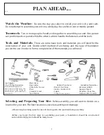 Предварительный просмотр 3 страницы Arrow Storage Products PC1010 Owner'S Manual & Assembly Instructions