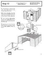 Preview for 25 page of Arrow Storage Products PM108 Owner'S Manual & Assembly Instructions