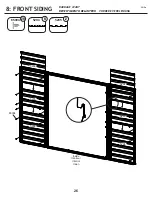 Preview for 26 page of Arrow Storage Products SCG108BG Owner'S Manual & Assembly Manual