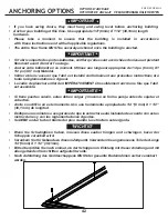 Preview for 42 page of Arrow Storage Products SCG108BG Owner'S Manual & Assembly Manual