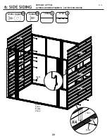 Preview for 20 page of Arrow Storage Products SCG86BG Owner'S Manual & Assembly Manual