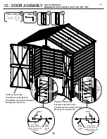 Preview for 34 page of Arrow Storage Products SCG86BG Owner'S Manual & Assembly Manual