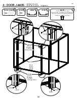 Предварительный просмотр 22 страницы Arrow Storage Products Select SCG88BG Owner'S Manual & Assembly Manual