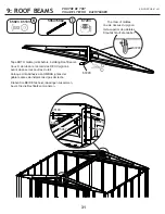 Preview for 31 page of Arrow Storage Products SFA105AN Owner'S Manual & Assembly Manual