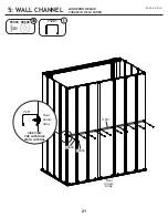 Preview for 21 page of Arrow Storage Products SpaceMaker PS53 Owner'S Manual And Assembly Manual