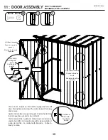 Preview for 39 page of Arrow Storage Products SpaceMaker PS53 Owner'S Manual And Assembly Manual