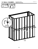 Preview for 21 page of Arrow Storage Products SpaceMaker PS63 Owner'S Manual & Assembly Manual