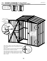 Preview for 35 page of Arrow Storage Products SpaceMaker PS63 Owner'S Manual & Assembly Manual