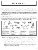 Preview for 3 page of Arrow Storage Products VM108 Owner'S Manual & Assembly Instructions