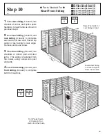 Preview for 23 page of Arrow Storage Products VM108 Owner'S Manual & Assembly Instructions