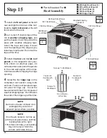 Preview for 28 page of Arrow Storage Products VM108 Owner'S Manual & Assembly Instructions