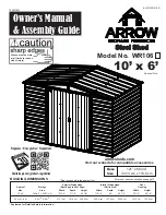 Preview for 1 page of Arrow Storage Products WR106 Owner'S Manual & Assembly Manual