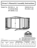 Arrow 697.68102-A Owner'S Manual & Assembly Instructions preview