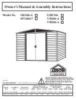 Arrow 697.68617 Owner'S Manual & Assembly Instructions preview