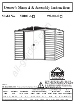 Preview for 1 page of Arrow 697.68618 Owner'S Manual & Assembly Instructions